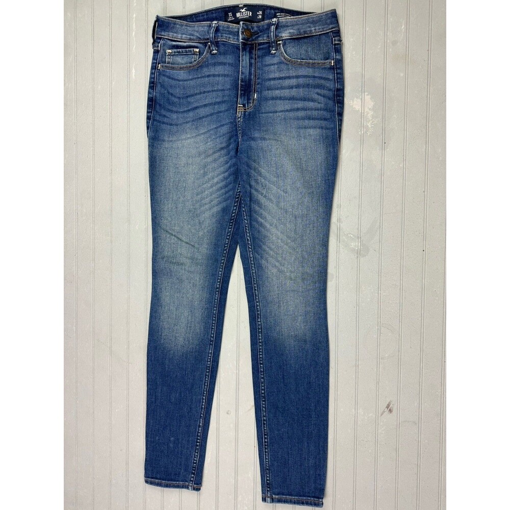 Hollister Size 3 Short Womens Jeans Hi Rise Super Skinny Stretch Dark Wash